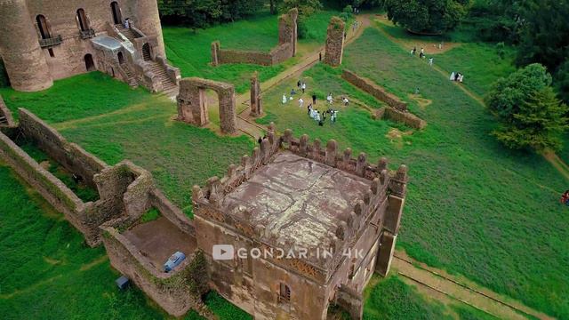 Fasil Castel In 4K GONDAR ETHIOPIA 2015 E.C смотреть онлайн