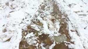 Ледоход на Оби, Сургут, 2022