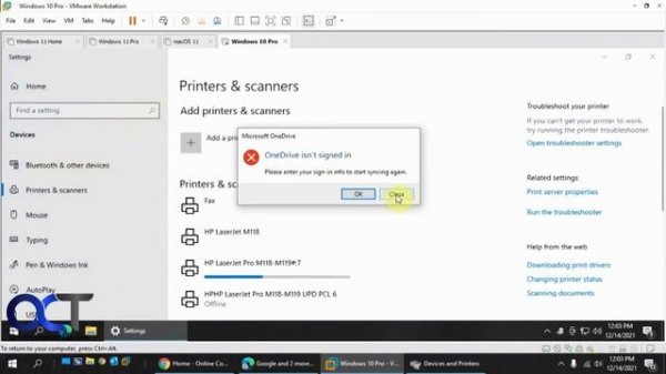 How to Use a Host Configured Printer on a Virtual Machine in VMware Workstation