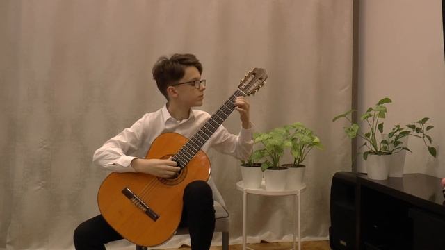 Валерий Кузнецов Гитара И.С. Бах Прелюдия №1 из виолончельной сюиты смотреть онлайн