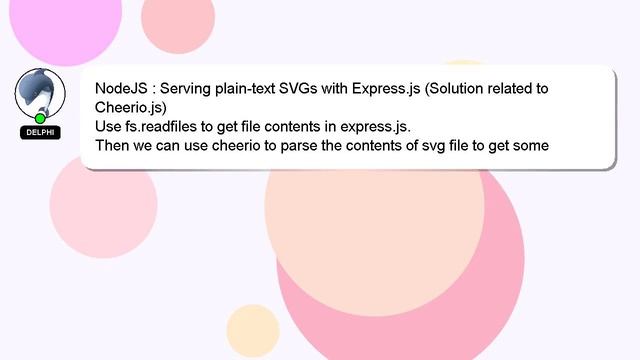 NodeJS : Serving plain-text SVGs with Express.js (Solution related to Cheerio.js) смотреть онлайн