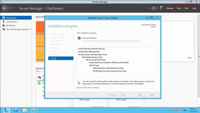 طريقة تنصيب install Active Directory win server 2012 смотреть онлайн