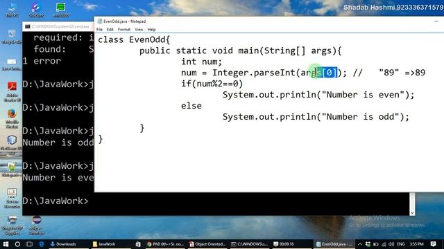 Command Line Arguments in java in urdu, Hindi by Shadab Hashmi смотреть онлайн
