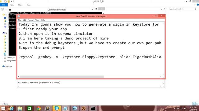 Corona tutorial- How to generate signin keystore for android смотреть онлайн