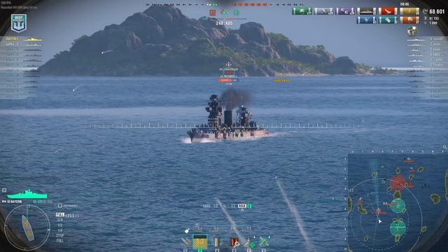 Battleship Bayern defies certain defeat - World of Warships смотреть онлайн