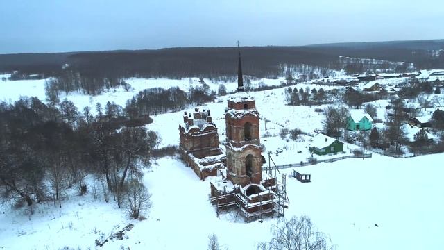 Калужская область, Малоярославецкий район, Дольское, Церковь Успения Пресвятой Богородицы смотреть онлайн