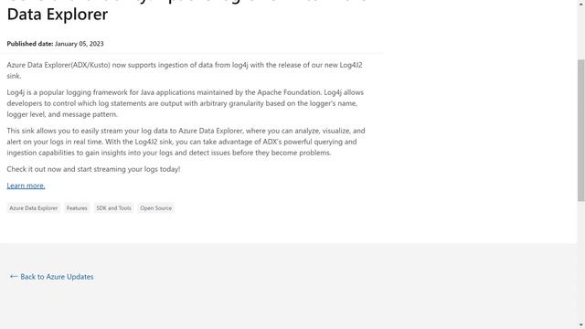 Azure Data Explorer adds support for ingestion of... - Azure Daily Minute Podcast - 13-JAN-2023 смотреть онлайн