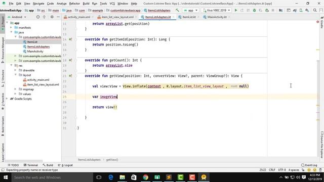 Custom Item ListView In Android Using Kotlin смотреть онлайн