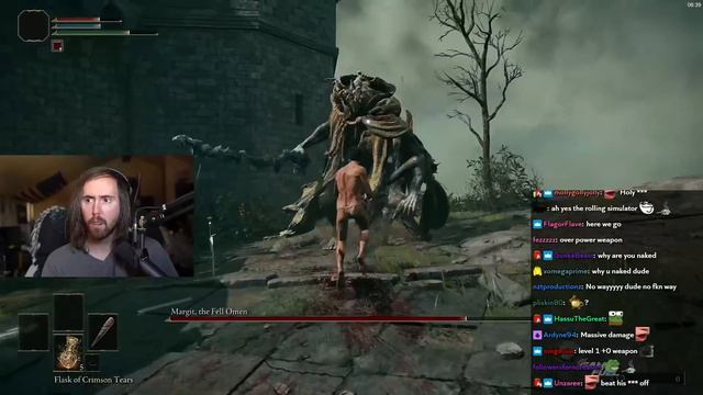Asmongold tries to fight Margit with a Lvl1 Wretch (Elden Ring) смотреть онлайн