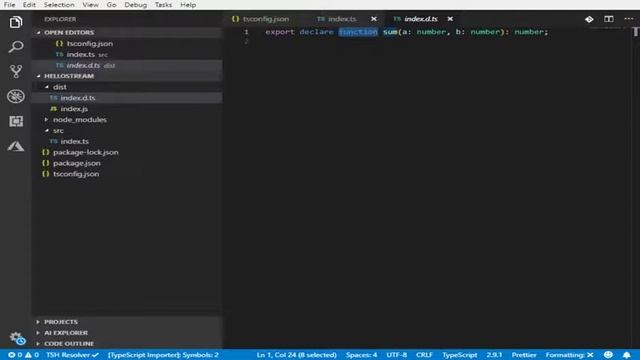 Creación de una librería de NodeJS con Typescript | Création d'une librairie du NodeJS avec TS смотреть онлайн