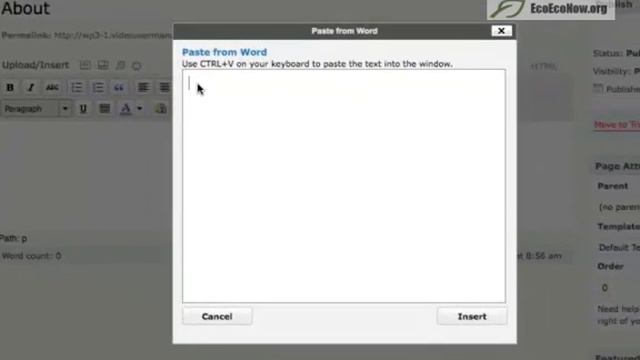 WordPress - How to paste from word смотреть онлайн