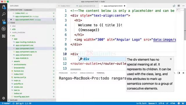 011 Step 09 Introduction to Angular Components Playing with AppComponent смотреть онлайн