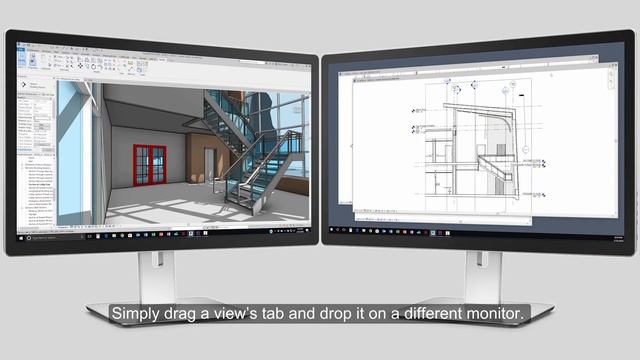 Revit 2019 - multi monitor support смотреть онлайн
