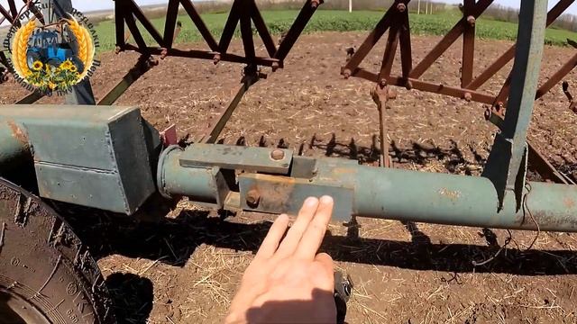 Обзор самодельных борон для МТЗ 82 (ЮМЗ). Боронование по культивации и дисковке. смотреть онлайн