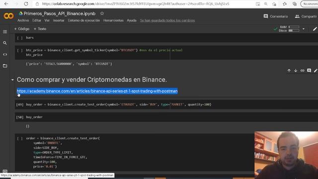 ?¿Como Comprar y Vender CRIPTOMONEDAS con Python?| TUTORIAL API BINANCE смотреть онлайн