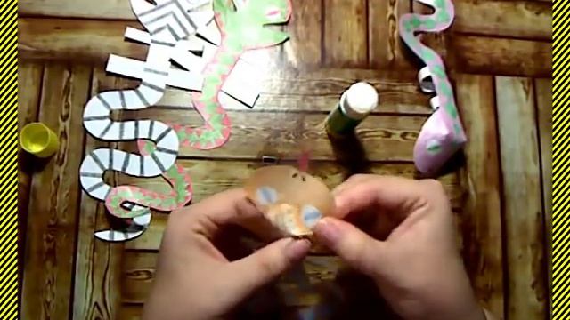 Как сделать Змей - 4 пальчиковых марионетки из бумаги+раскраска для кукольного театра! смотреть онлайн