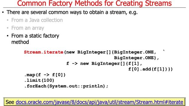 Java Streams: Common Factory Methods смотреть онлайн