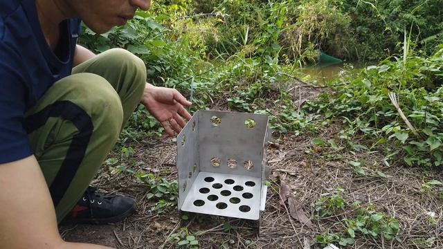 How To Make Camping Stove? DIY - Fold Stove (small Fire Pit).