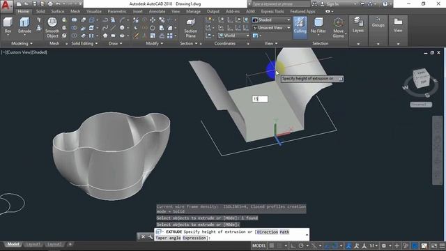 AutoCAD 3D, Wing Nut, how to draw wing nut in autoCAD смотреть онлайн