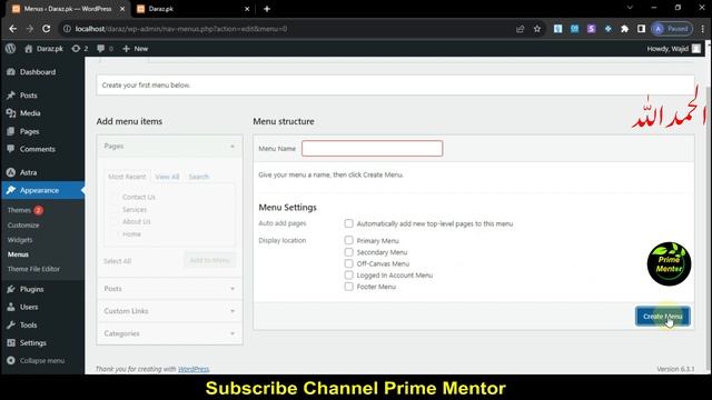How to Create Pages and Menu in WordPress Class 9 | Website Designing Course in Pashto #wordpress смотреть онлайн