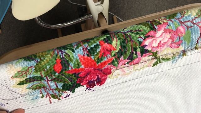 Половина работы готова! Разметка канвы нитками..Вышивка х. смотреть онлайн