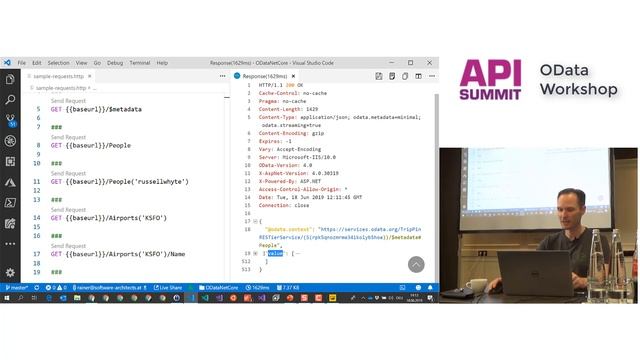 API Summit 2019: OData mit ASP.NET Core (Teil 1) смотреть онлайн