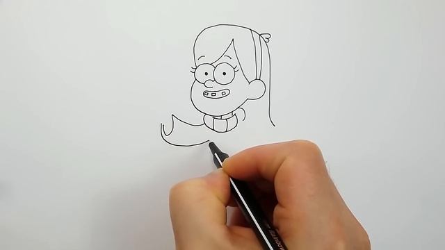 Как Нарисовать Мейбл из Гравити Фолз - Рисуем персонажей из Гравити Фолз ✔ смотреть онлайн