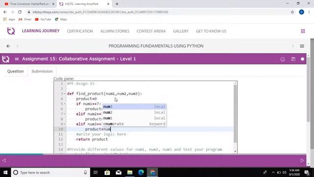 INFYTQ Python Assignment-15 Day-2 смотреть онлайн
