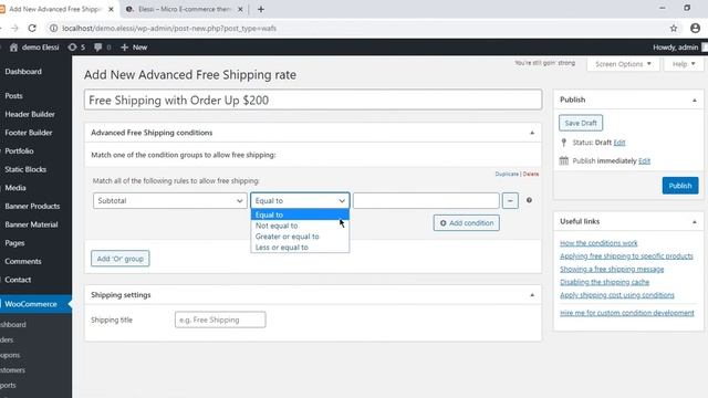 Using WooCommerce Advanced Free Shipping plugin смотреть онлайн