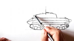 Как нарисовать Танк Объект 279
