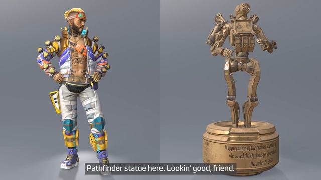 Pathfinder Statue Voice Lines Season 14 - Apex Legends смотреть онлайн