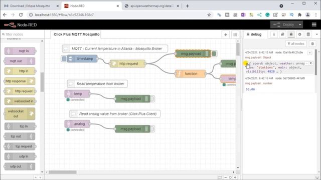 Click Plus PLC MQTT Communication смотреть онлайн