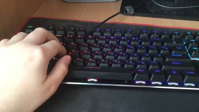тест клавиатуры ZET BLADE GAMING PRO Kailh Red смотреть онлайн