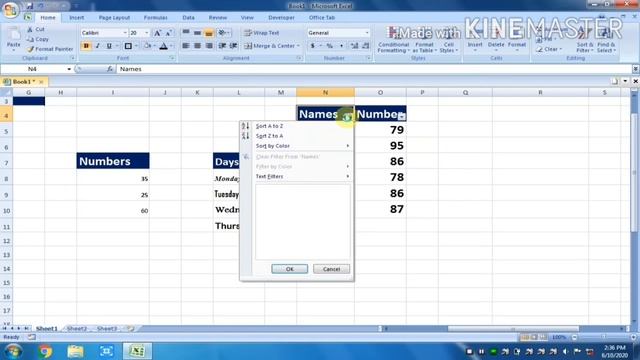 CTRL+SHIFT+A To Z - Excel