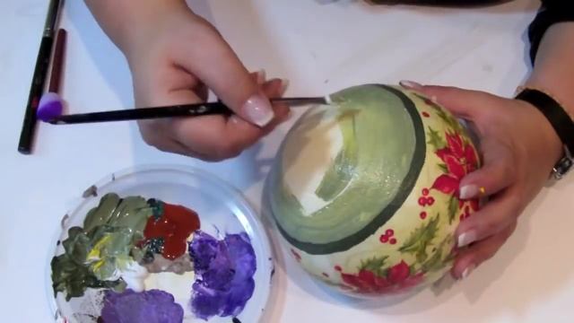 Decoupage krok po kroku - duża bombka styropianowa смотреть онлайн