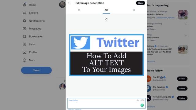 How To Add Alt Text To An Image On Twitter | PC | *2023* смотреть онлайн