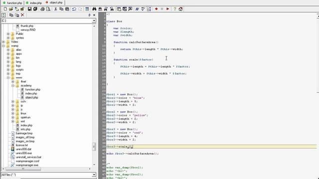 PHP09 - easy PHP tutorial & lesson - passing parameters & modifying objects in methods смотреть онлайн
