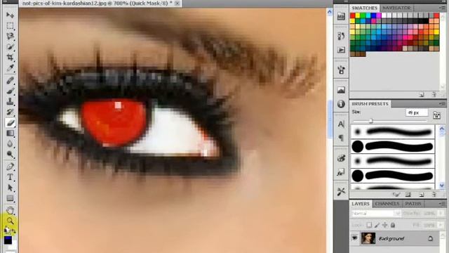 PHOTOSHOP sc5 kim kardashian makeup كيفية عمل ميك اب بالفوتو شوب смотреть онлайн