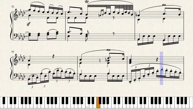 Beethoven, Piano Sonata No. 5 in C minor, Op. 10, No. 1. II. Adagio molto. [Piano Tutorial + Sheets смотреть онлайн