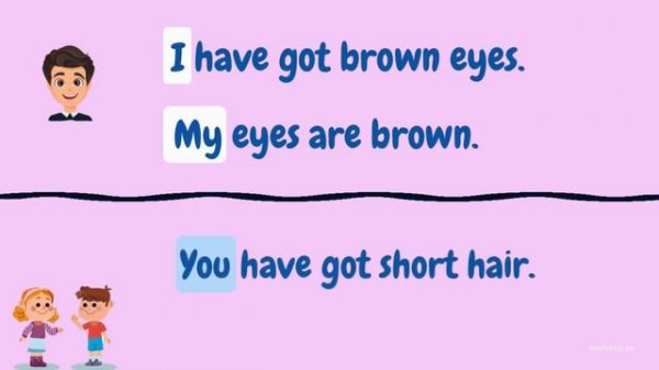 Possessive adjectives for kids _ My - Your _ Learn English