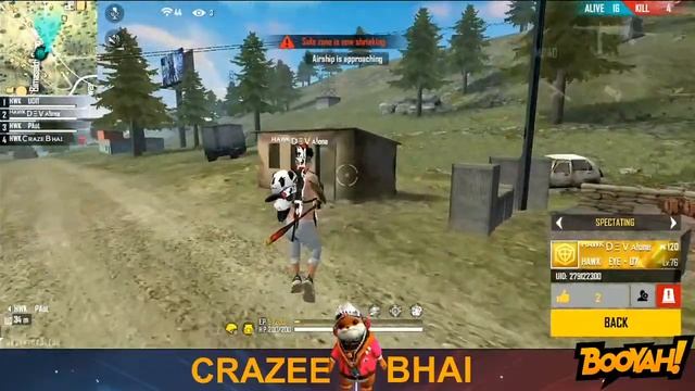 FREE FIRE LIVE WITH DEV ALONE | RUSH GAMEPLAY : Crazee Bhai смотреть онлайн