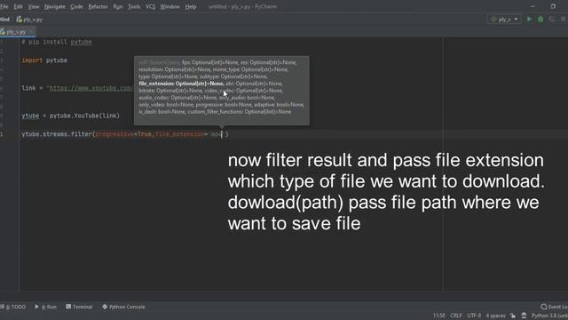 Python - pytube || Download Any Video From YouTube || смотреть онлайн