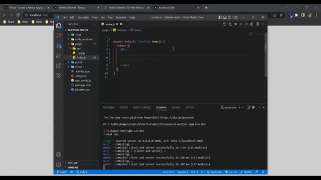 Install Tailwind CSS v3.1 in Next JS смотреть онлайн