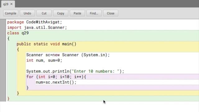 Program To Find The Sum Of Any 10 Integers | Java Tutorial смотреть онлайн