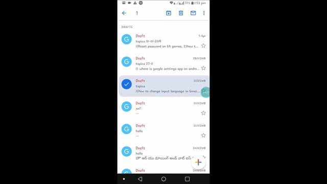 How to delete drafts Gmail Android смотреть онлайн
