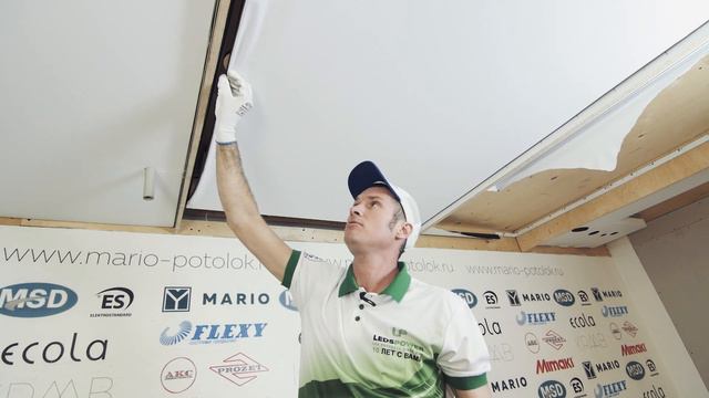 Обзор - Светильники Maytoni и вклейка платформы в полотно смотреть онлайн