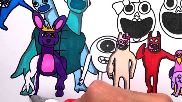 Garten Of BanBan 4 New Coloring pages / How to color New Monsters / Cartoon - On & On [NCS Release] смотреть онлайн