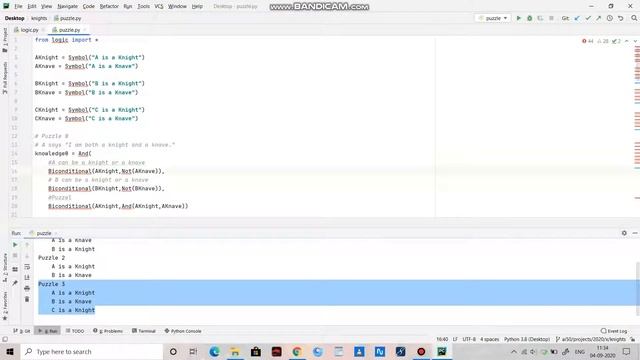 CS50AI Ai with python Project 1a Knights and Knaves смотреть онлайн