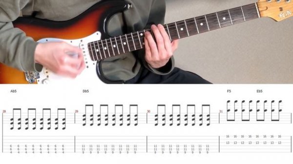 Blur - Song 2 (guitar cover with tabs & chords)