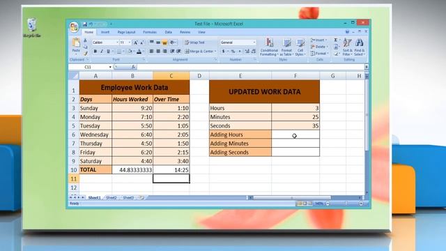 How to add Times in Microsoft® Excel 2007 on a Windows® 8 PC смотреть онлайн